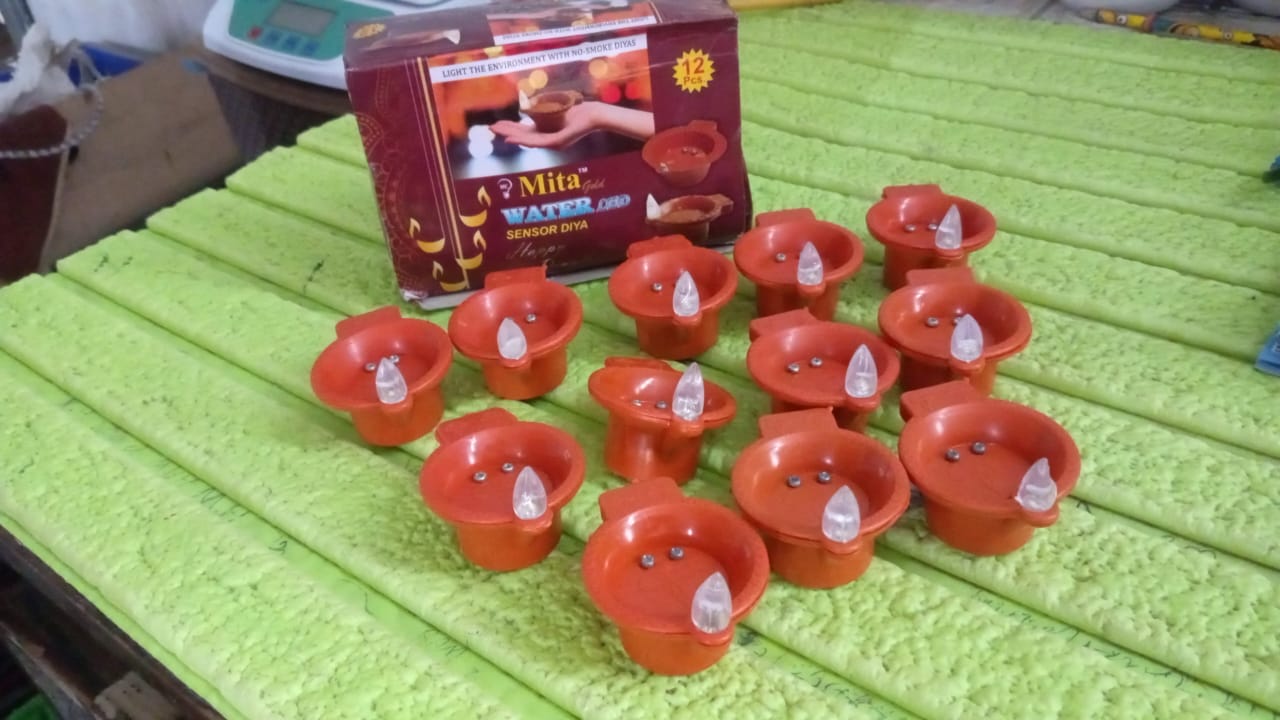 Water Sensor Diyas for Diwali Decoration (12 Pcs Set) Water Sensor Diyas for Diwali Decoration (12 Pcs Set)
